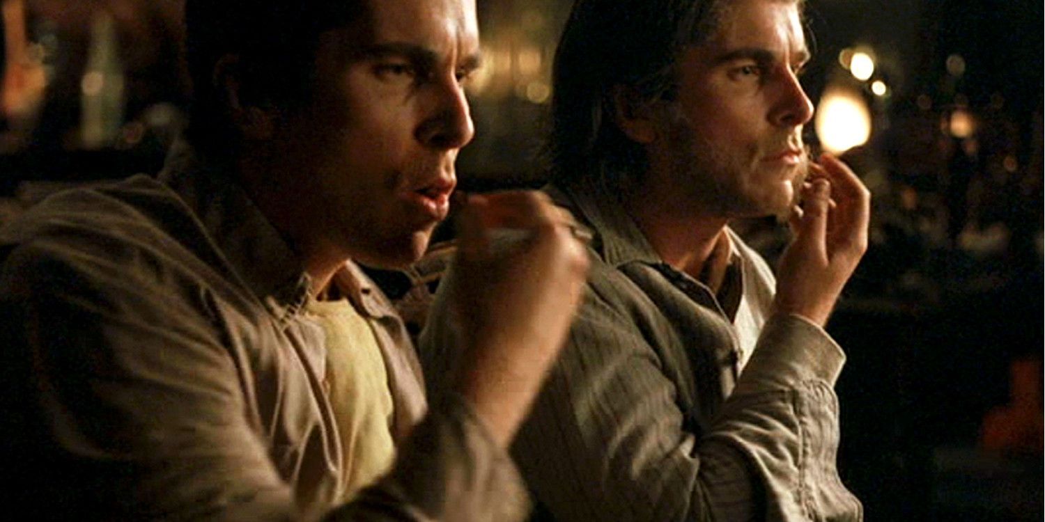 Christian Bale as Borden and his twin in &lsquo;The Prestige&rsquo;