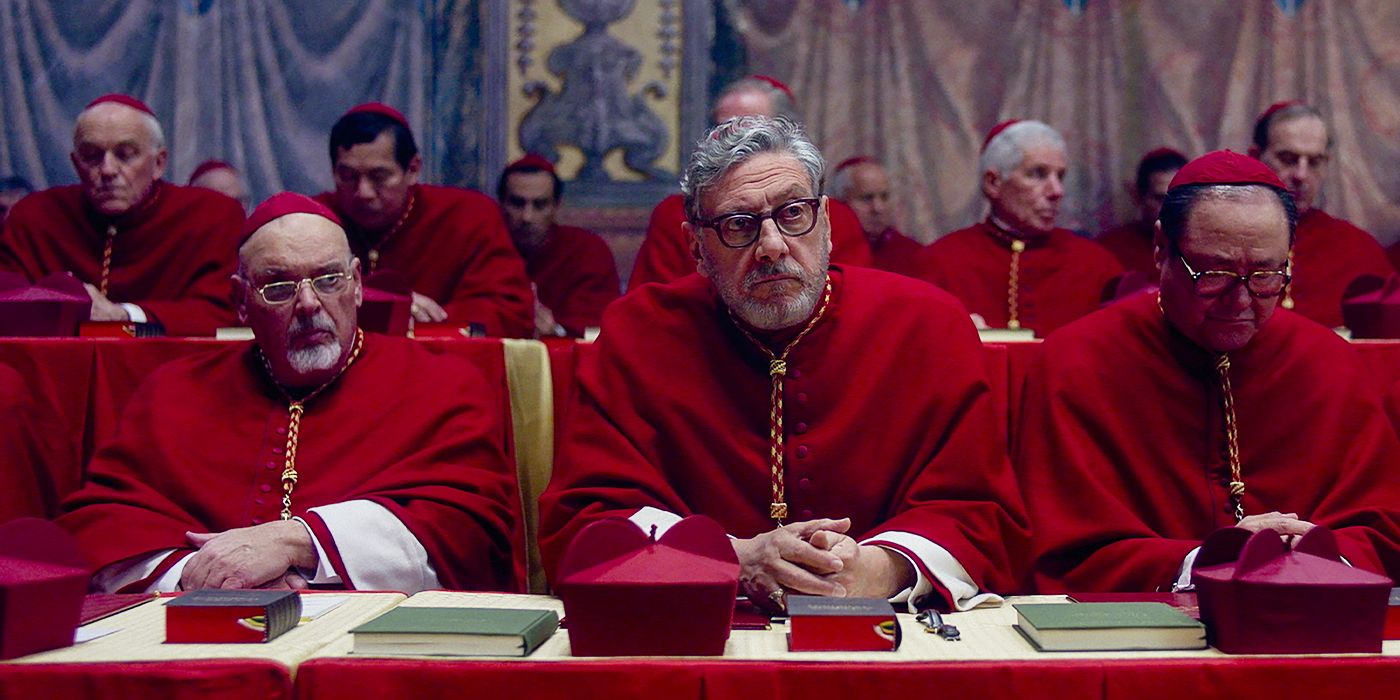 Sergio Castellitto as a cardinal in Conclave