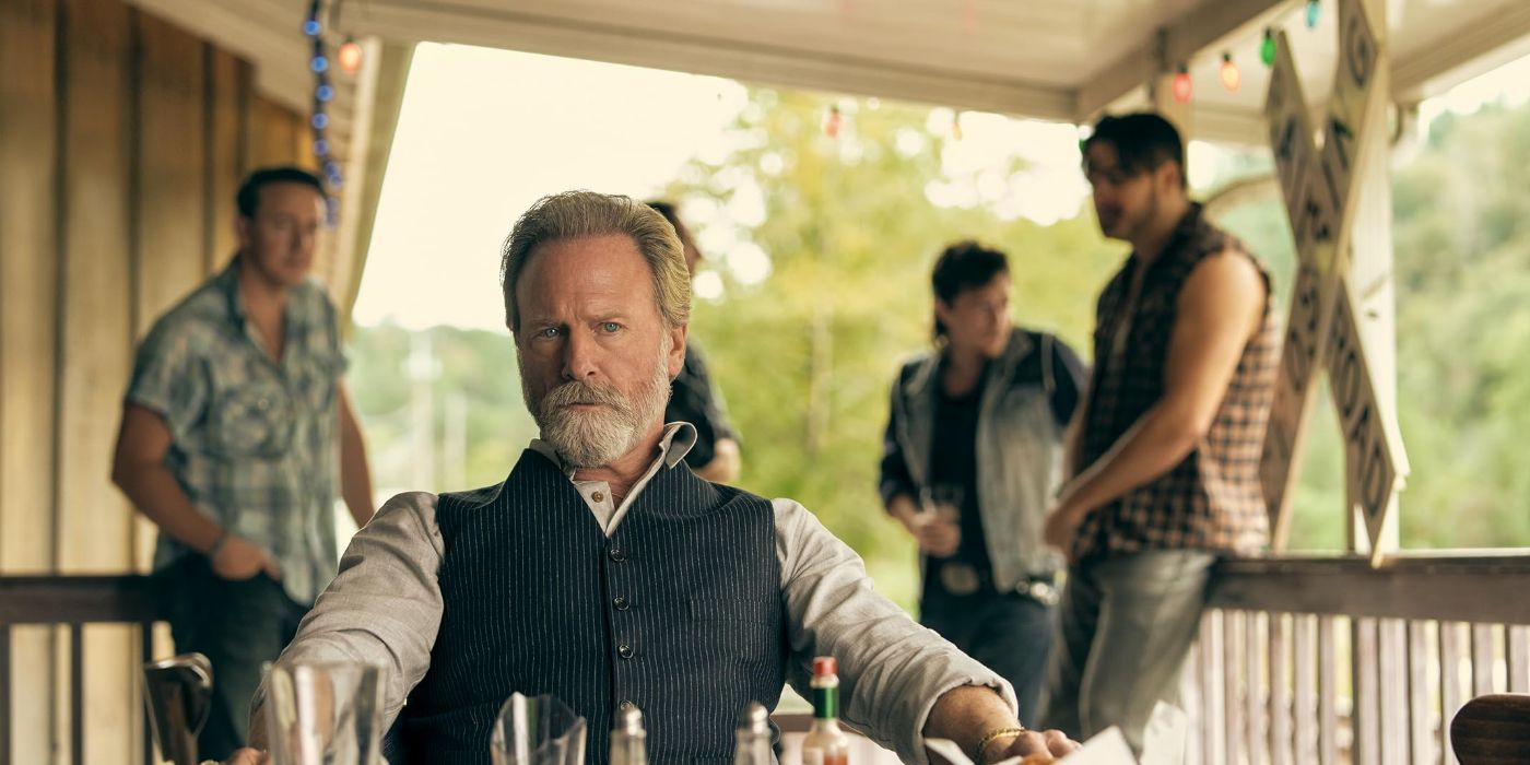 Corbell Pickett (Louis Herthum) during Episode 3&rsquo;s confrontation scene in &lsquo;The Peripheral.'