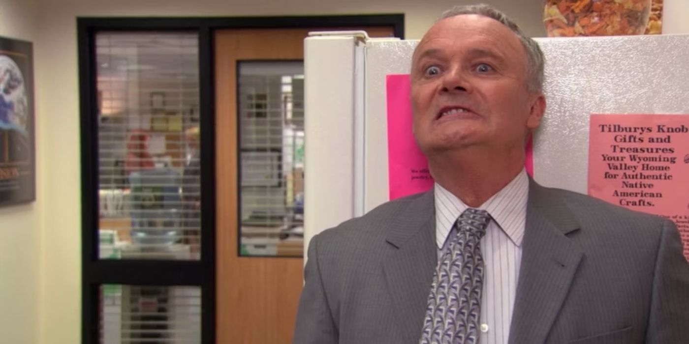 Creed (Creed Bratton) hiding in The Office