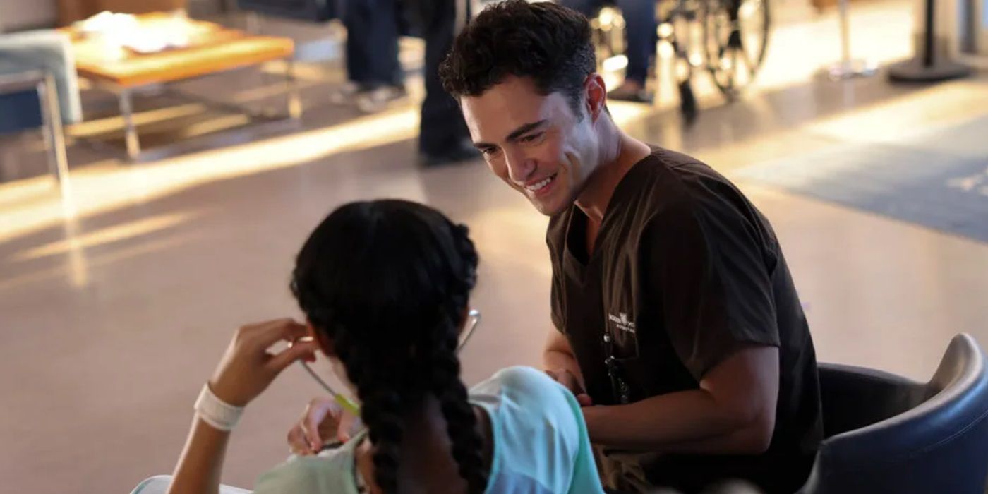 Darren Barnet as Dr. John Frost in Chicago Med Season 10.