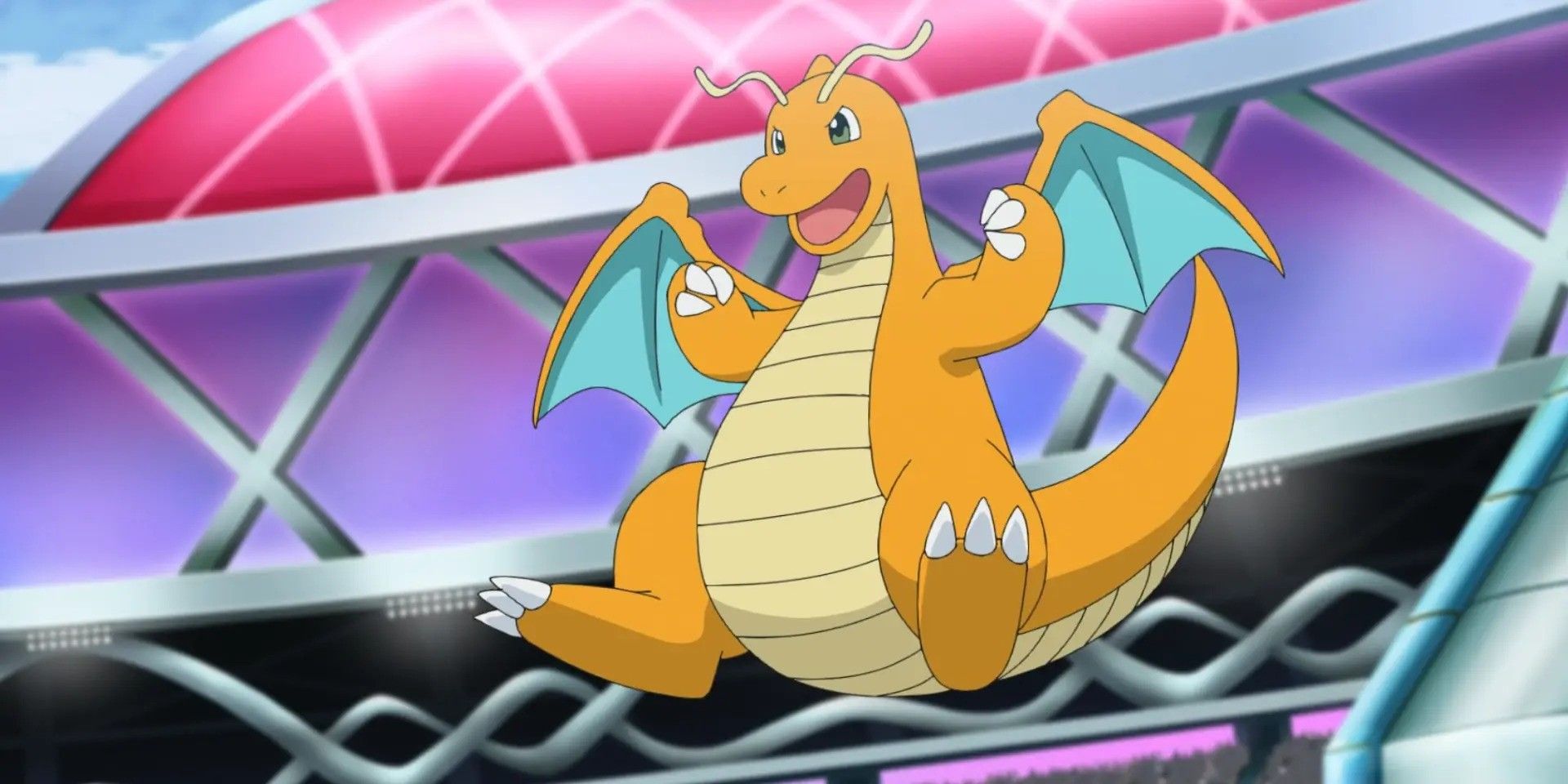 En el anime Pokémon, el dragón Pokémon Kairyu flota en el cielo en una arena de alta tecnología. 