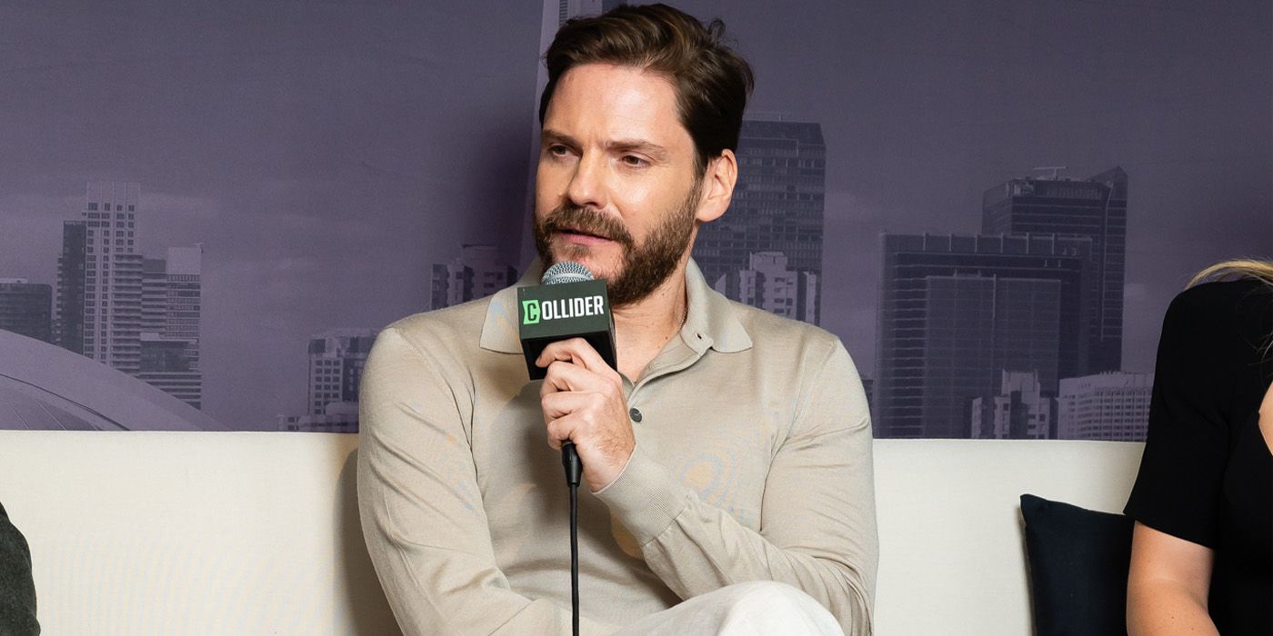 Daniel Bruhl discussing Eden at TIFF 2024