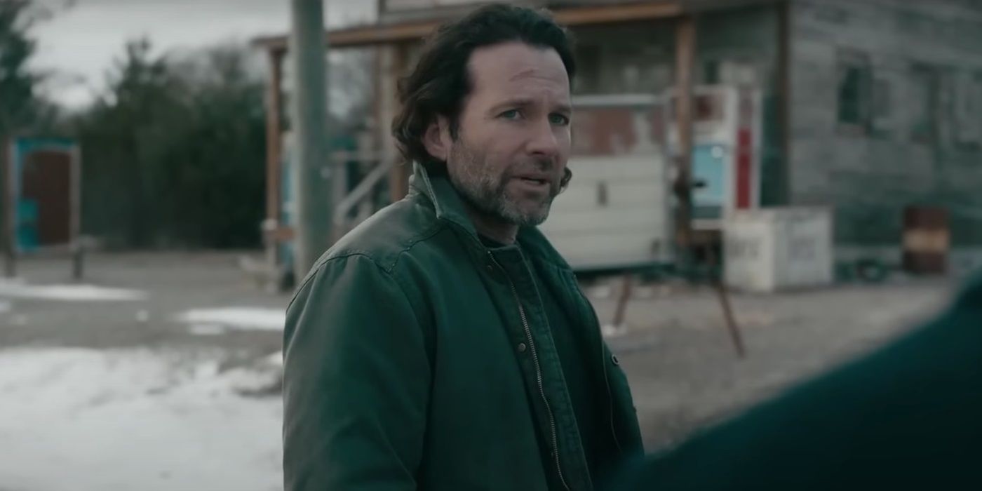 Eion Bailey, talking to someone, in From Season 3