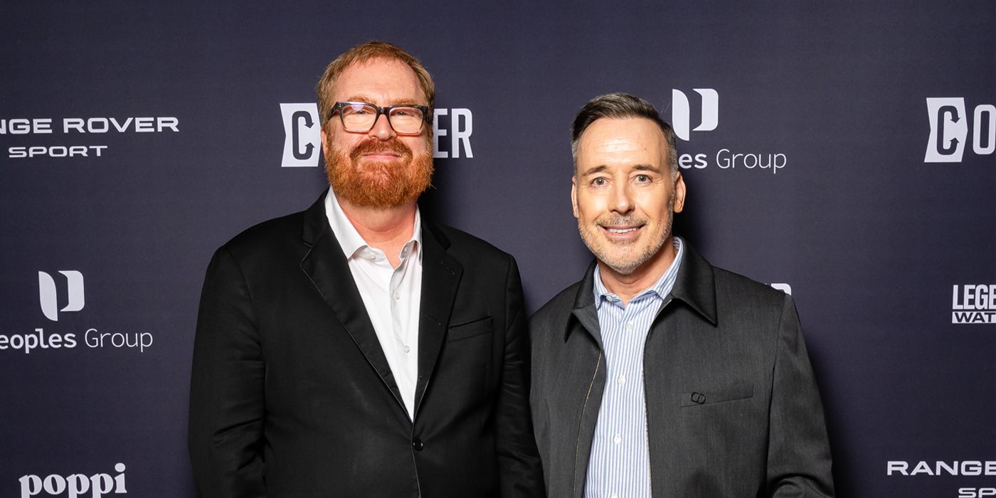 RJ Cutler and David Furnish at TIFF 2024 for Elton John: Never Too Late