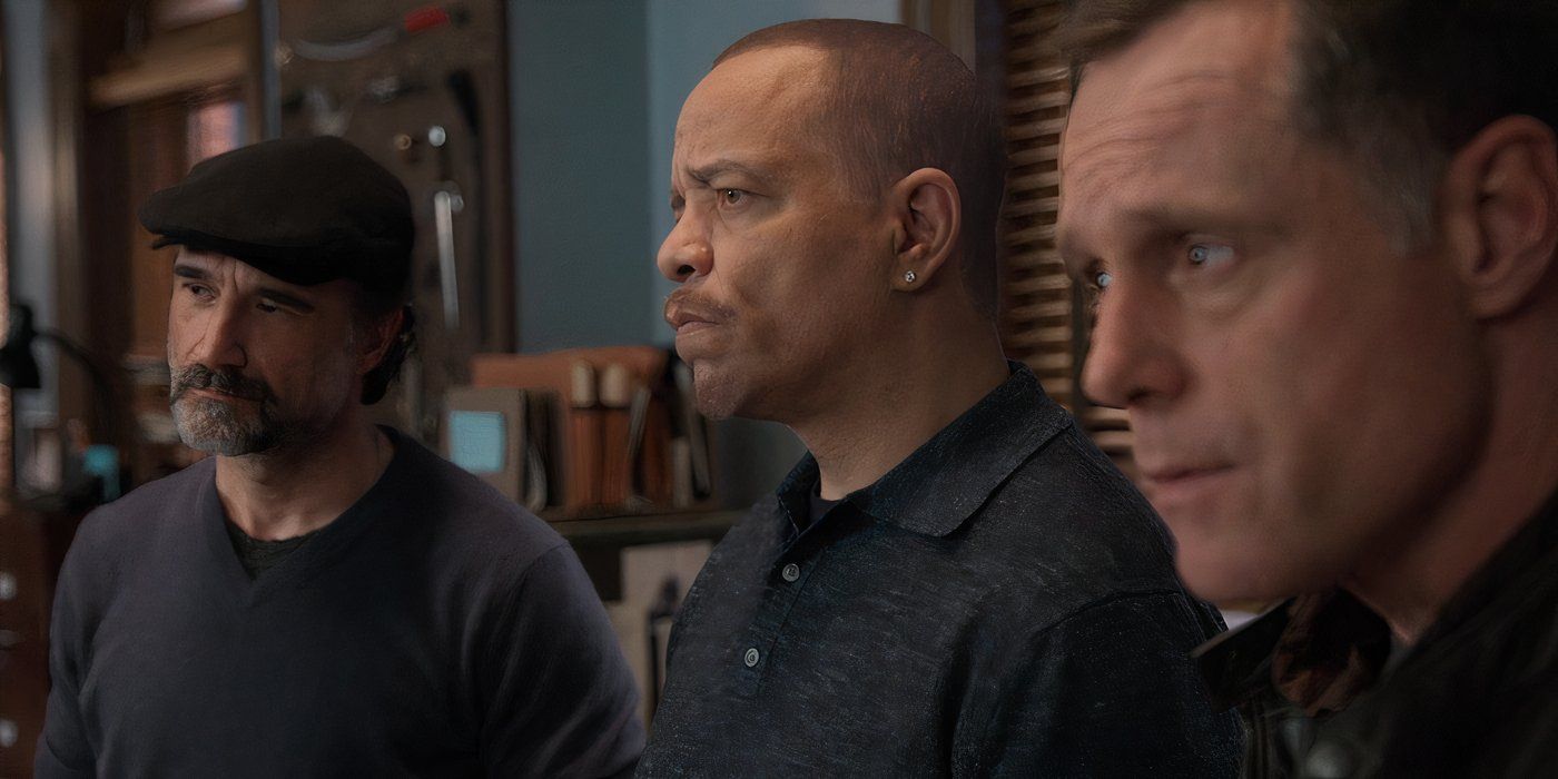 Elias Koteas as Alvin Olinsky, Ice-T as Fin Tutuola and Jason Beghe as Hank Voight in Chicago P.D.