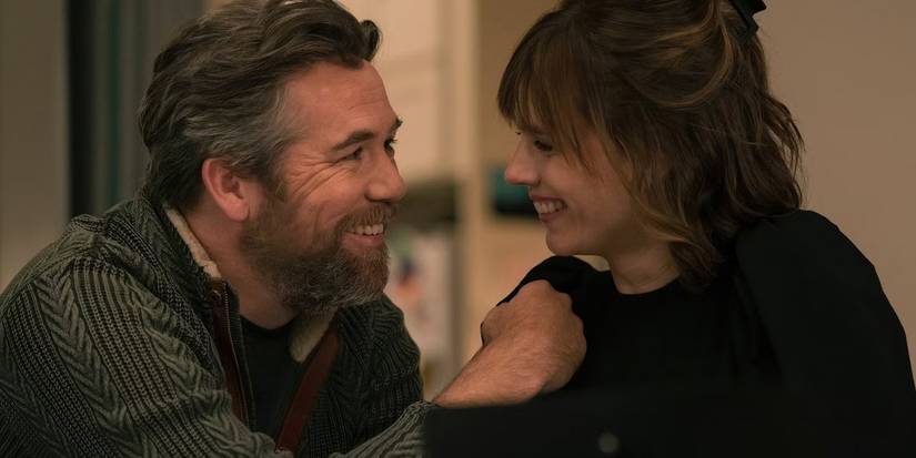 Andy (Patrick Brammall) and Kristen Bouchard (Katja Herbers) smile together in 'Evil.'