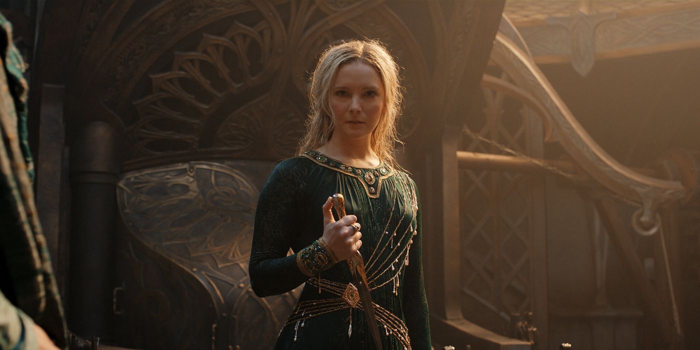 Galadriel, played by Morfydd Clark, in 'Lord of the Rings: Rings of Power' Episode 8.