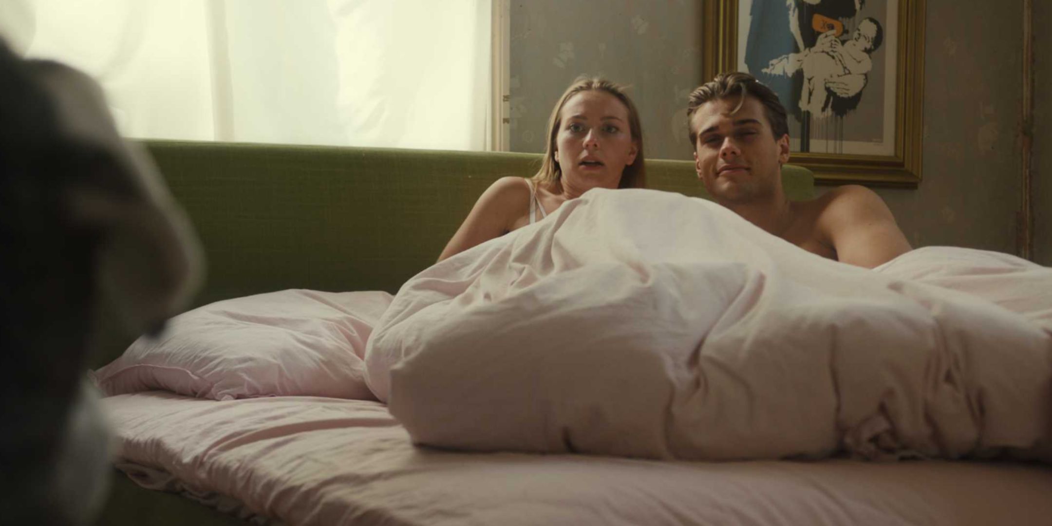 Gard Lokke as Christian and Katrine Lovise Opstad Fredriksen as Sigrid in Good Boy.