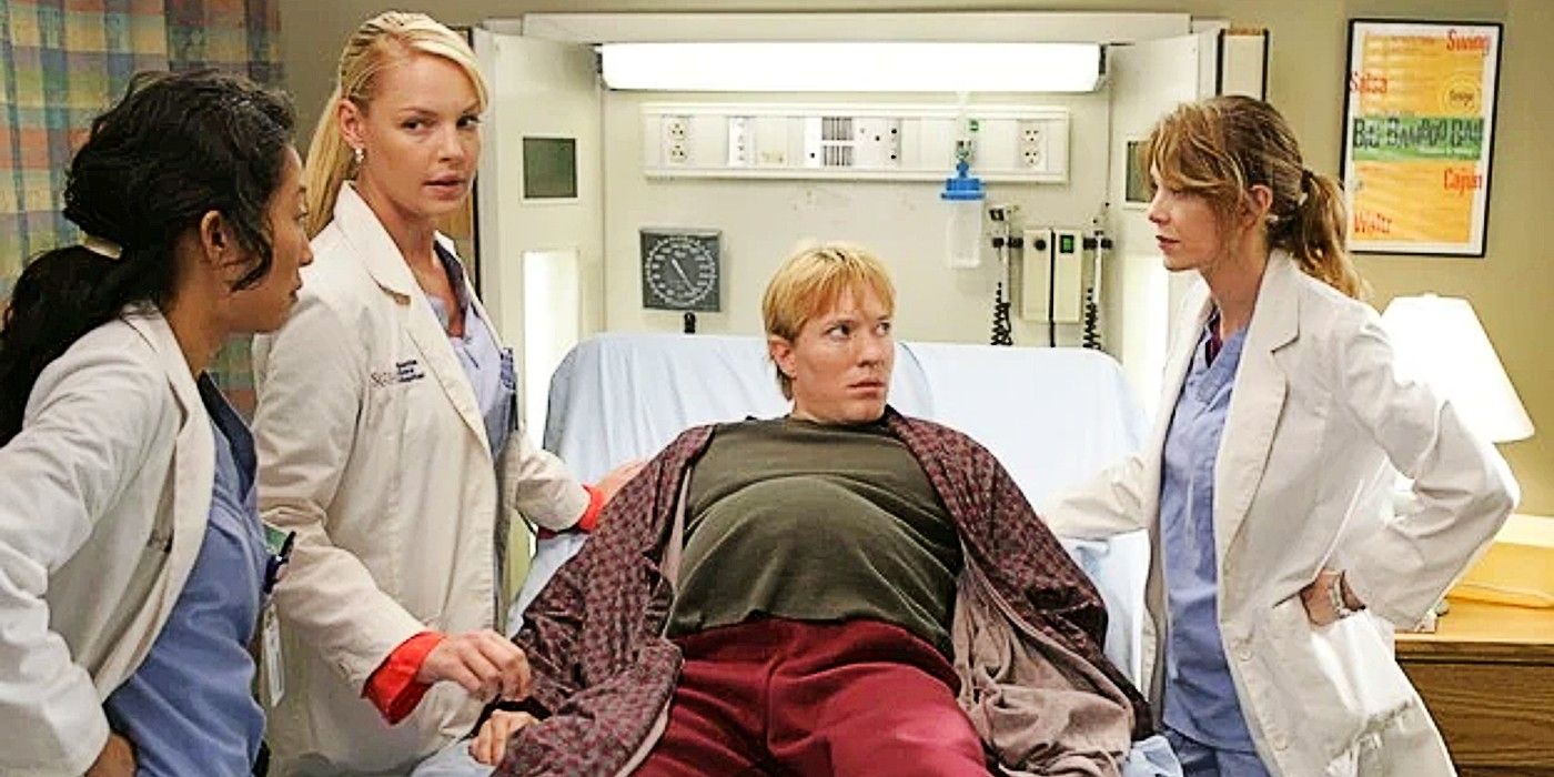 Cristina, Izzie, and Meredith treating Shane Harper's tumor in Grey's Anatomy