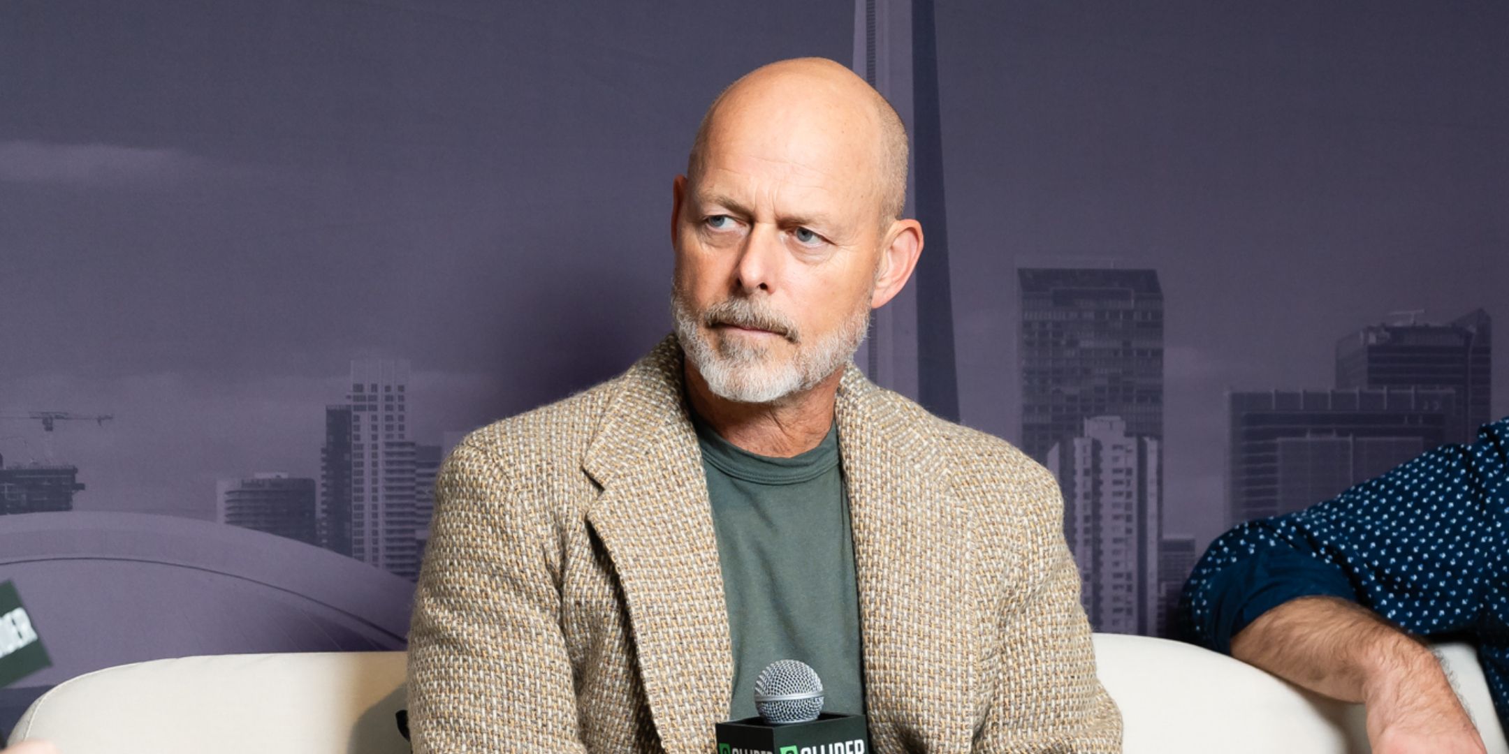 Daniel Minahan in the Collider Studio at TIFF 2024.