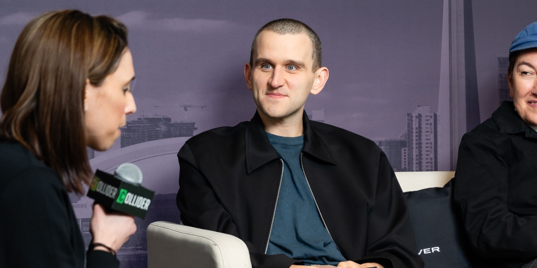 Harry Melling in the Collider Studio at TIFF 2024