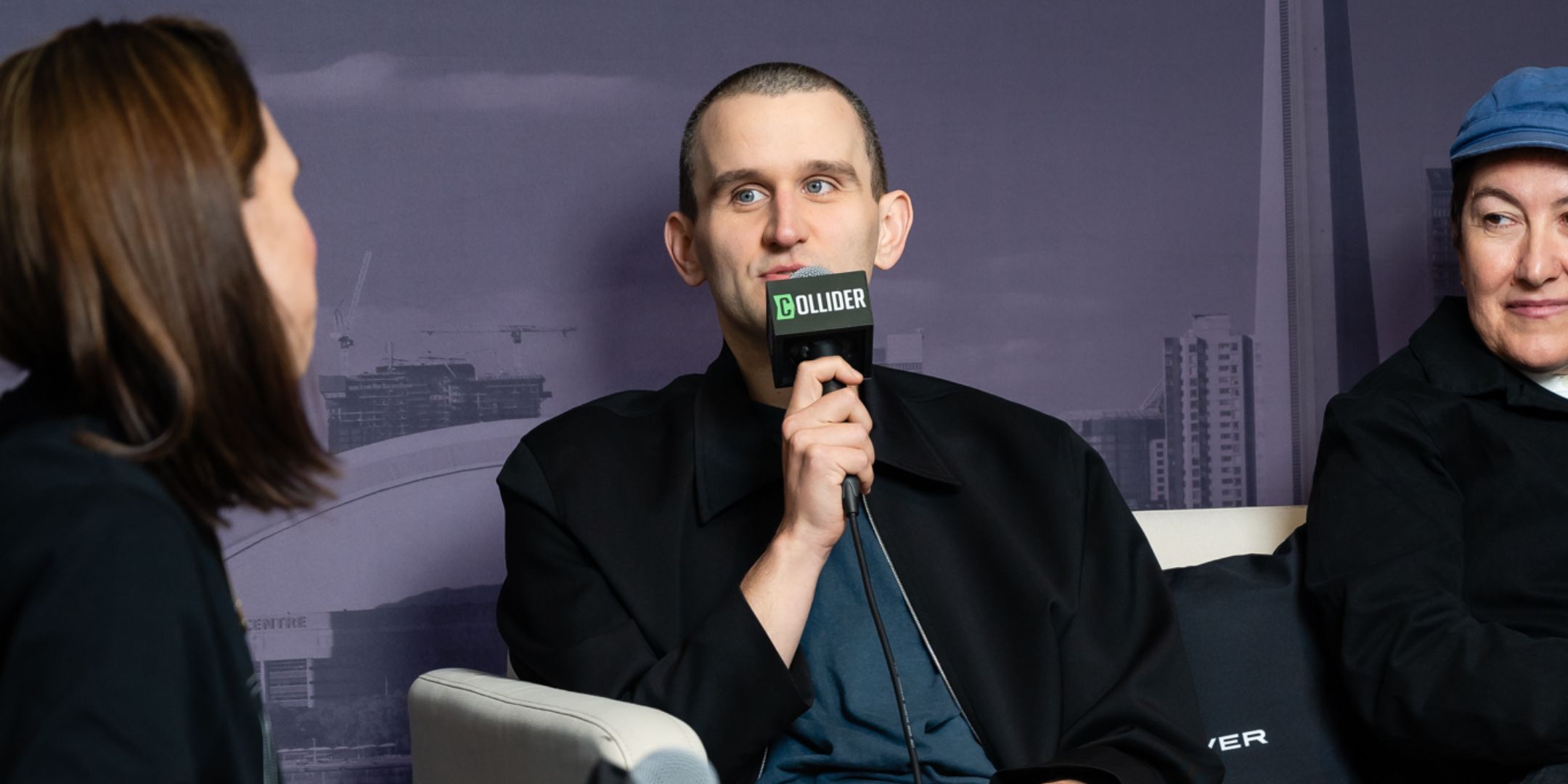 Harry Melling in the Collider Studio at TIFF 2024