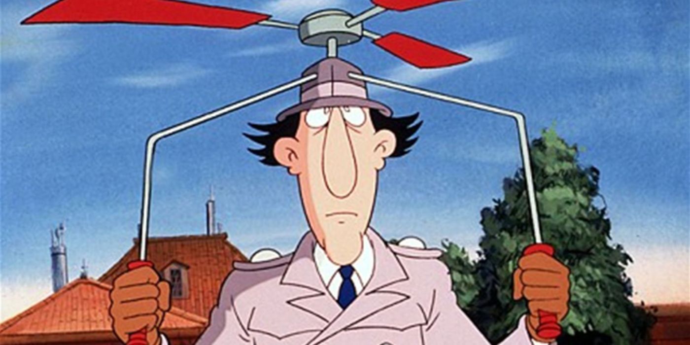 Inspector Gadget with his Gadget Copter