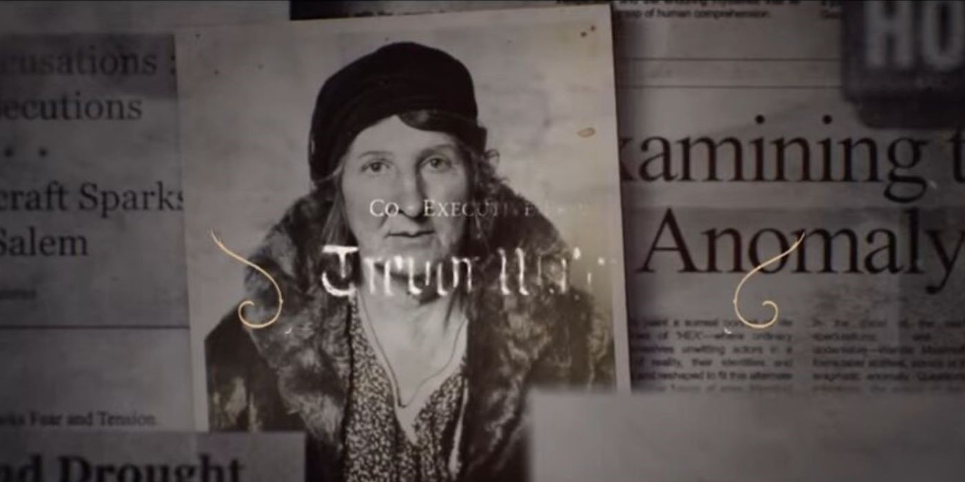 A photograph of Irene Ray, a woman accused of being a witch and run out of her town in the 1960s