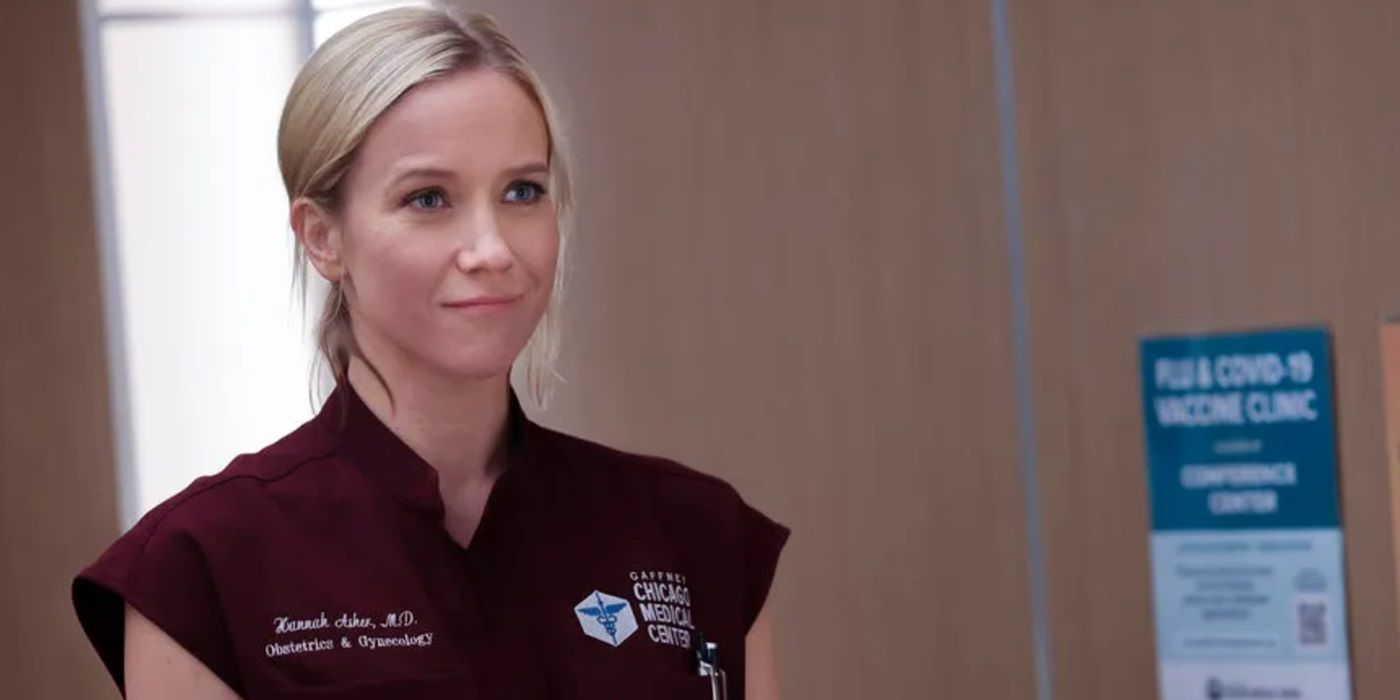 Jessy Schram as Dr. Hannah Asher in Chicago Med Season 10