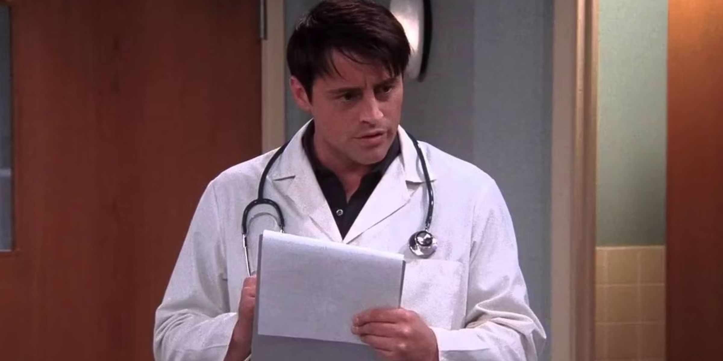 Joey (Matt LeBlanc) pretending to be Dr Drake Ramoray in Friends