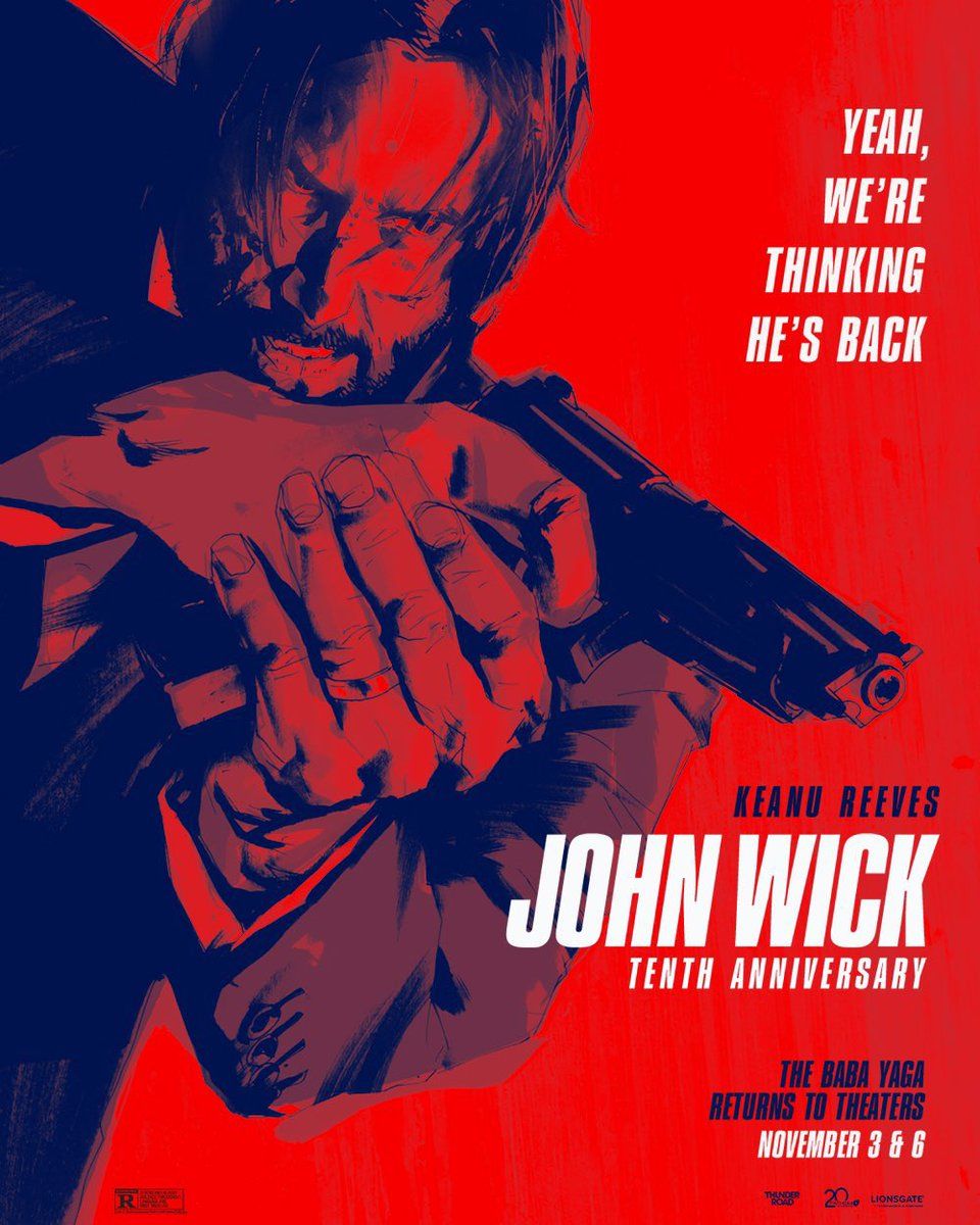 John Wick 10th anniversary poster re-release