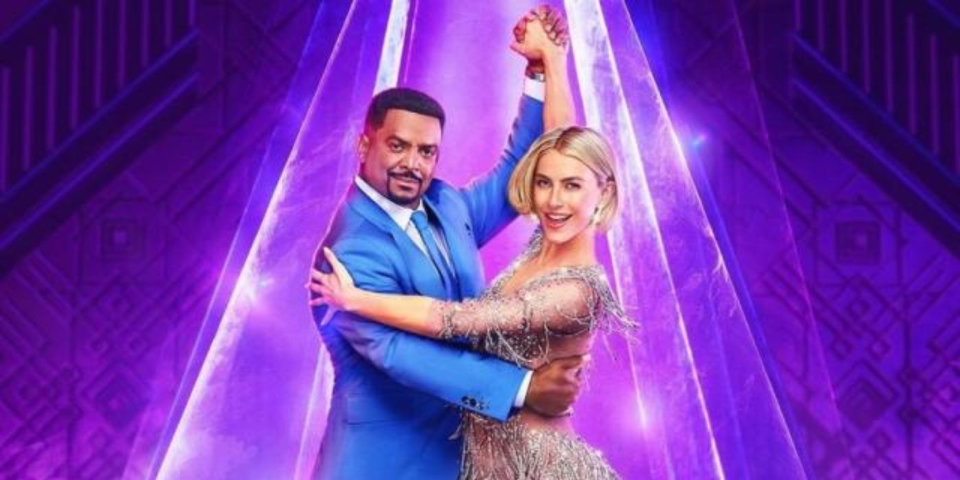 Julianne Hough y Alfonso Ribeiro bailan en una foto promocional de la temporada 33 de 