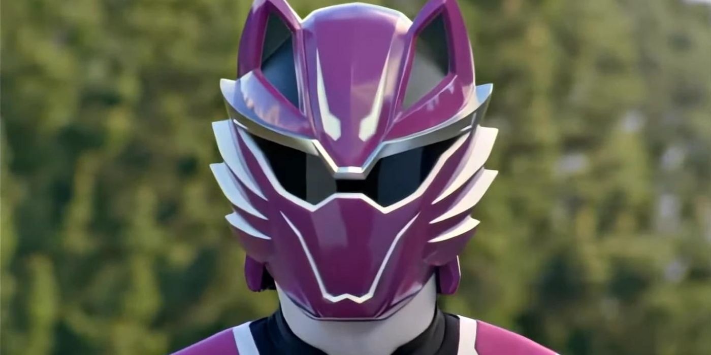 Close-up shot of the Wolf Ranger in Power Rangers: Jungle Fury