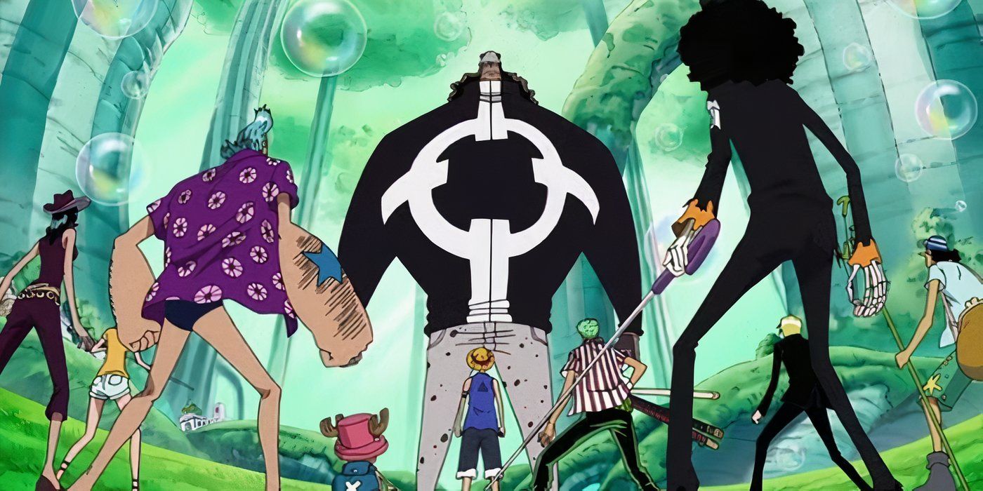 Bartholomew Kuma separates Straw Hats in One Piece.