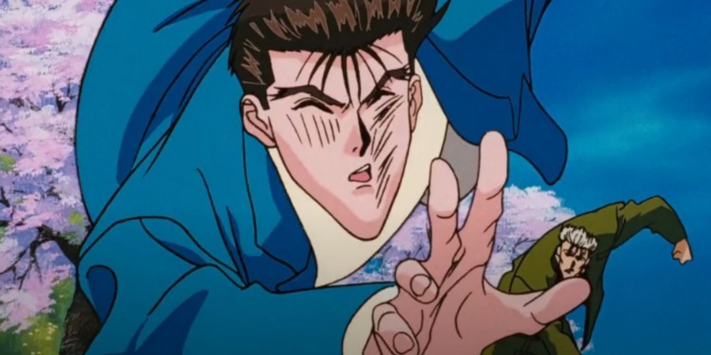 Katsutoshi being punched by thug in Kyou Kara Ore Wa!!