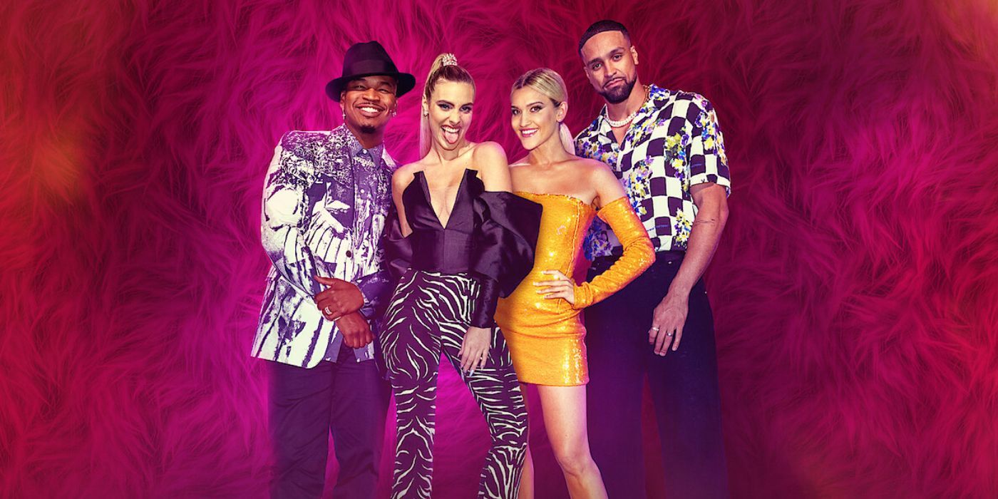 Lele Pons, Ne-Yo, and other jurors on 'Dance Monsters' posing in promo image.