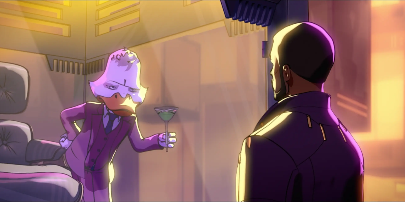 Marvel&rsquo;s What If - Star-Lord T&rsquo;Challa meets Howard the Duck