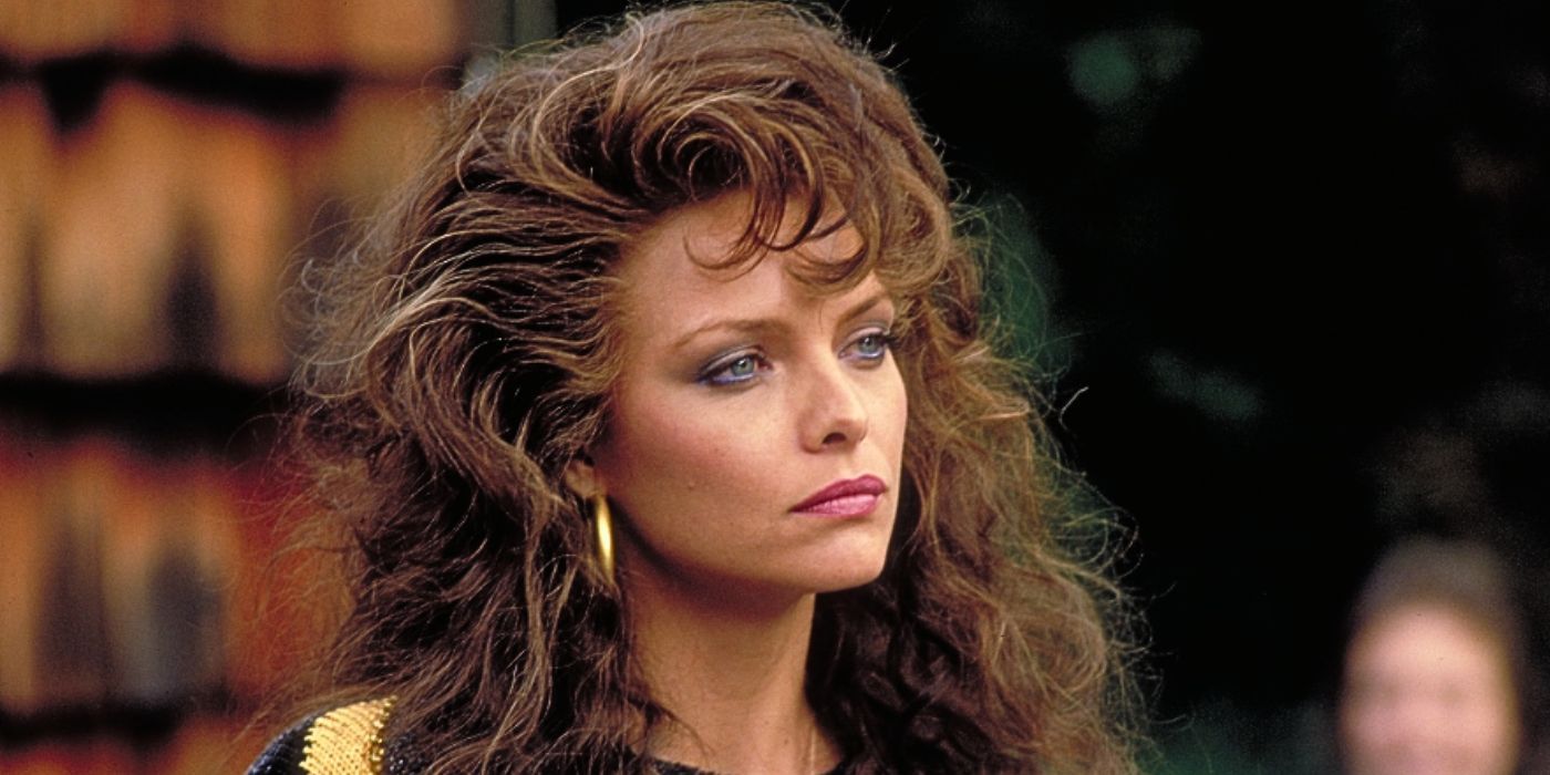 Angela de Marco looking to the distance in Married to the Mob.