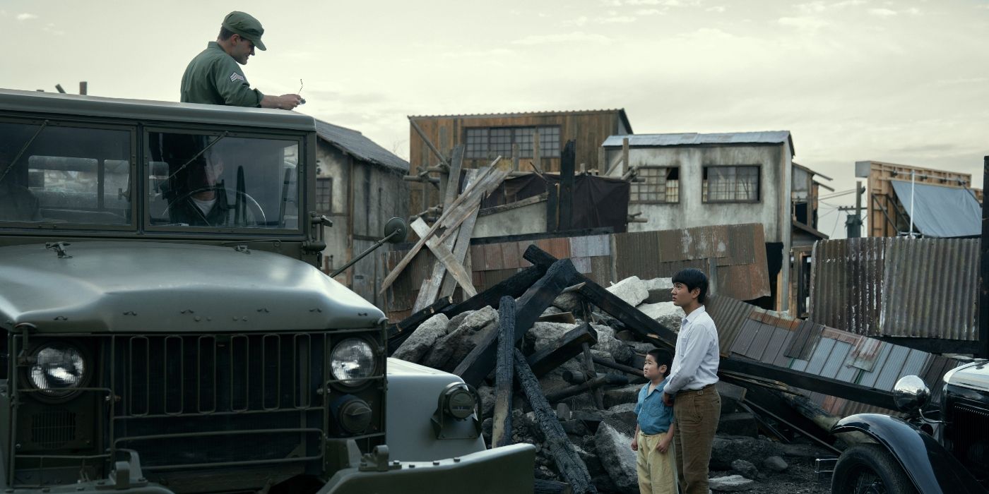 Eunseong Kwon y Kang-hoon Kim en Pachinko Temporada 2 Episodio 5