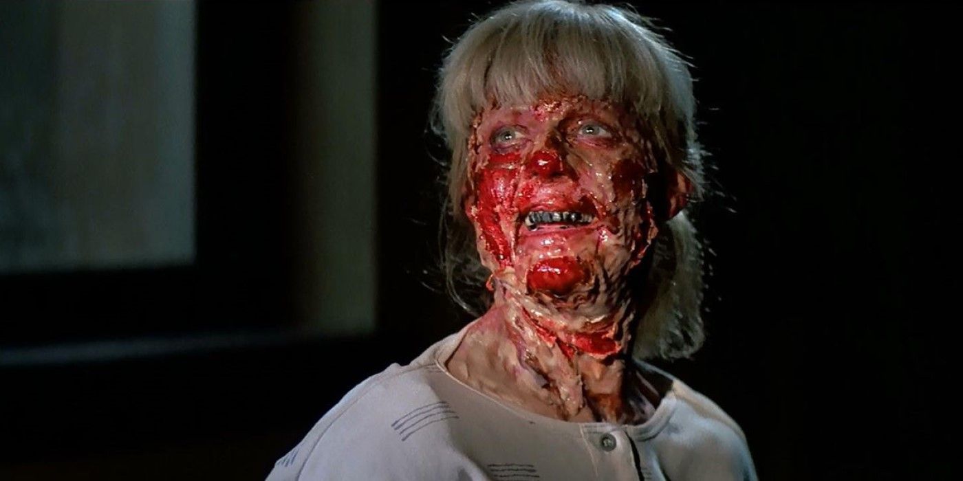 A woman smiles with her face ripped off in &lsquo;Prince of Darkness&rsquo;