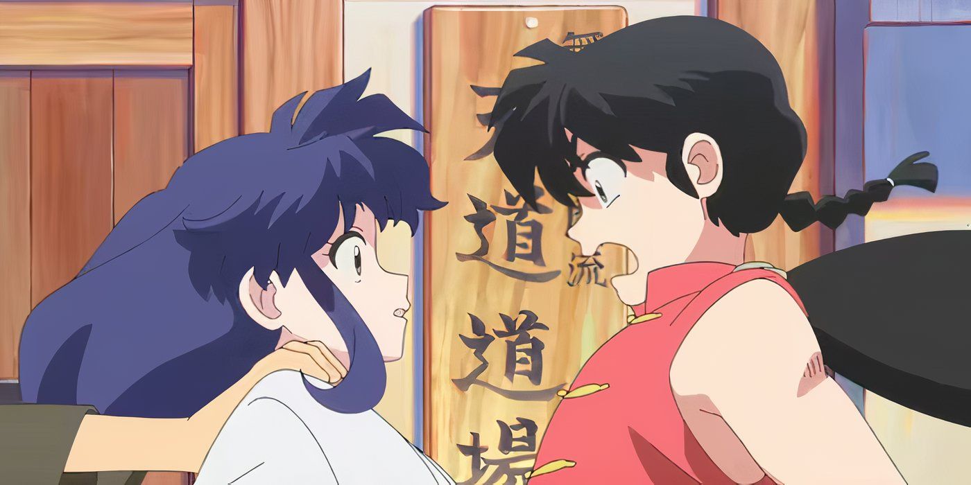 Still from the trailer from the Ranma 1/2 remake trailer, in which we see Ranma and Akane