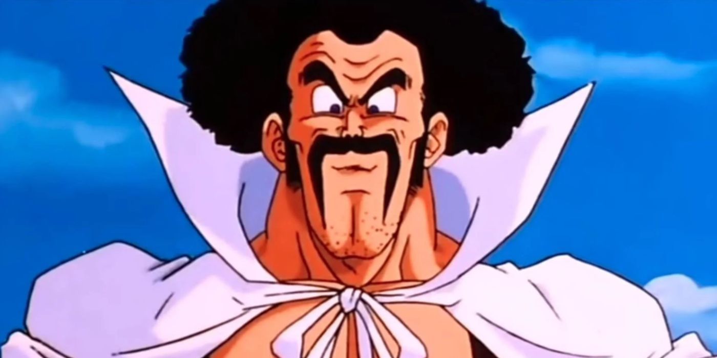 Satan Hercule standing tall with pride, Dragon Ball