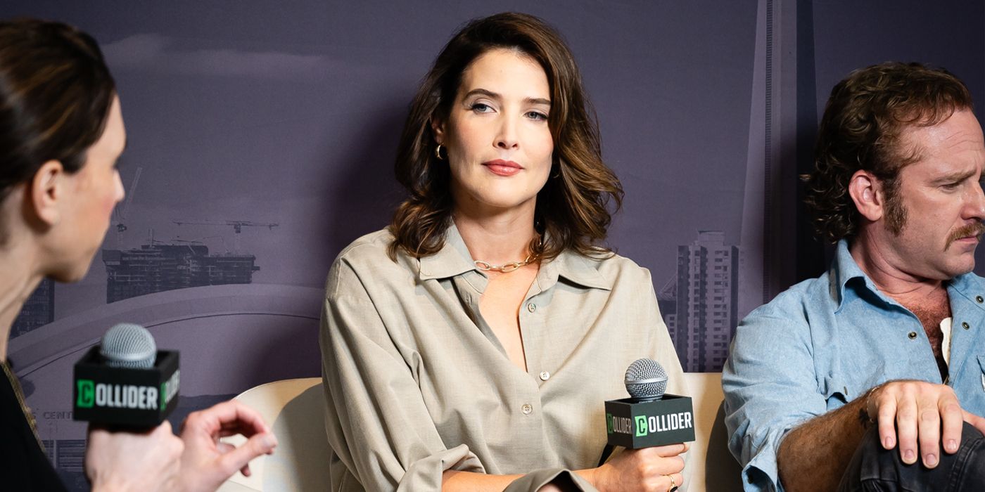 Cobie Smulders during an interview for Sharp Corner at TIFF