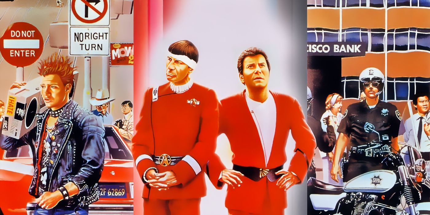 Promo art for Star Trek IV: The Voyage Home