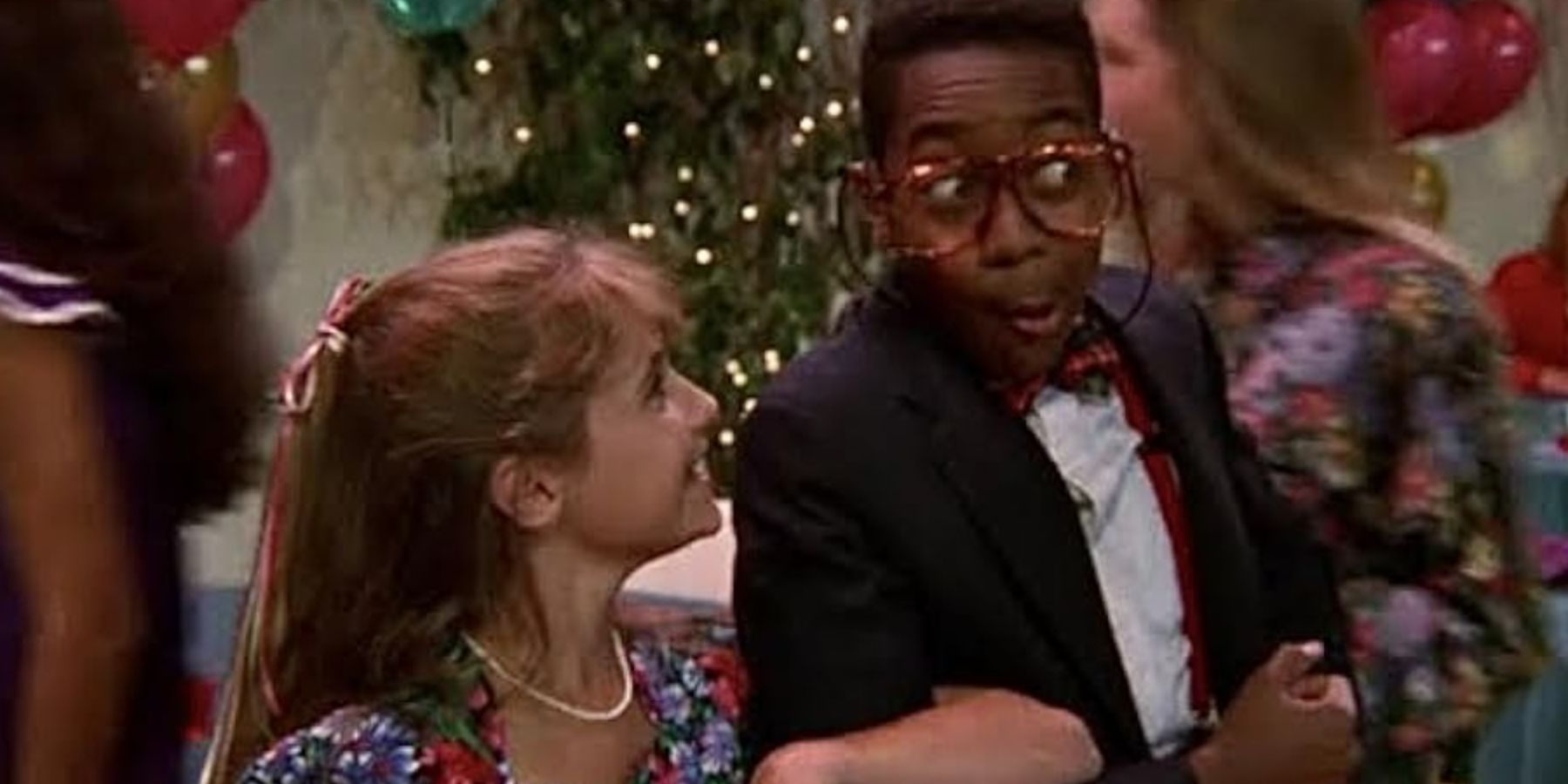 Christine Lakin and Jaleel White at prom in Step by Step