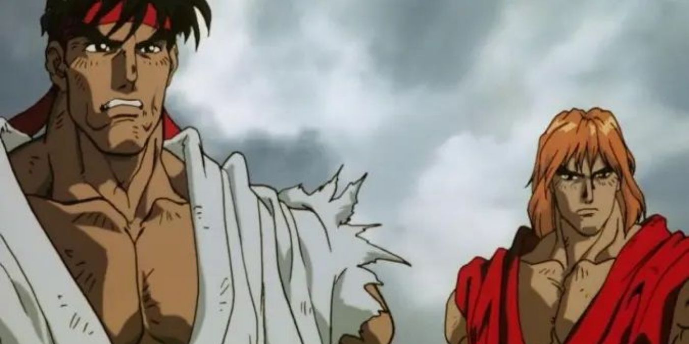 Ken y Ryu de la serie de anime Street Fighter II