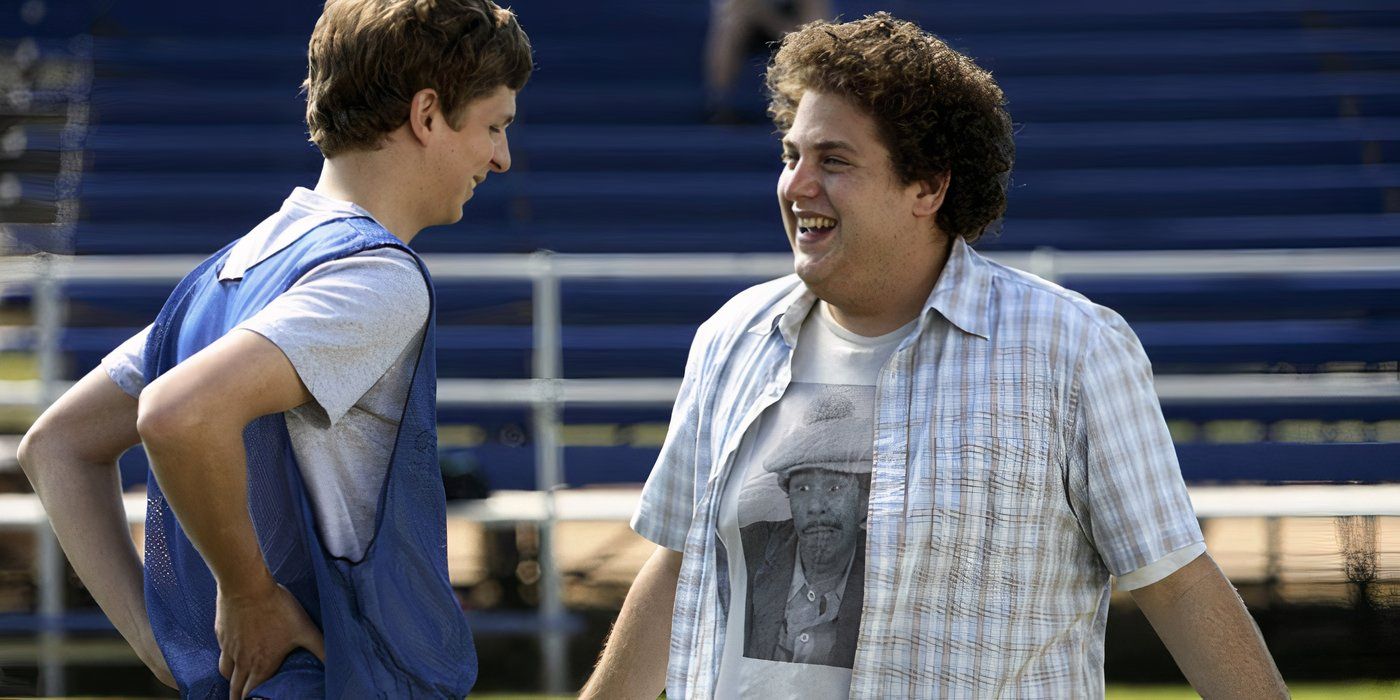  Evan and Seth talking in 'Superbad' 