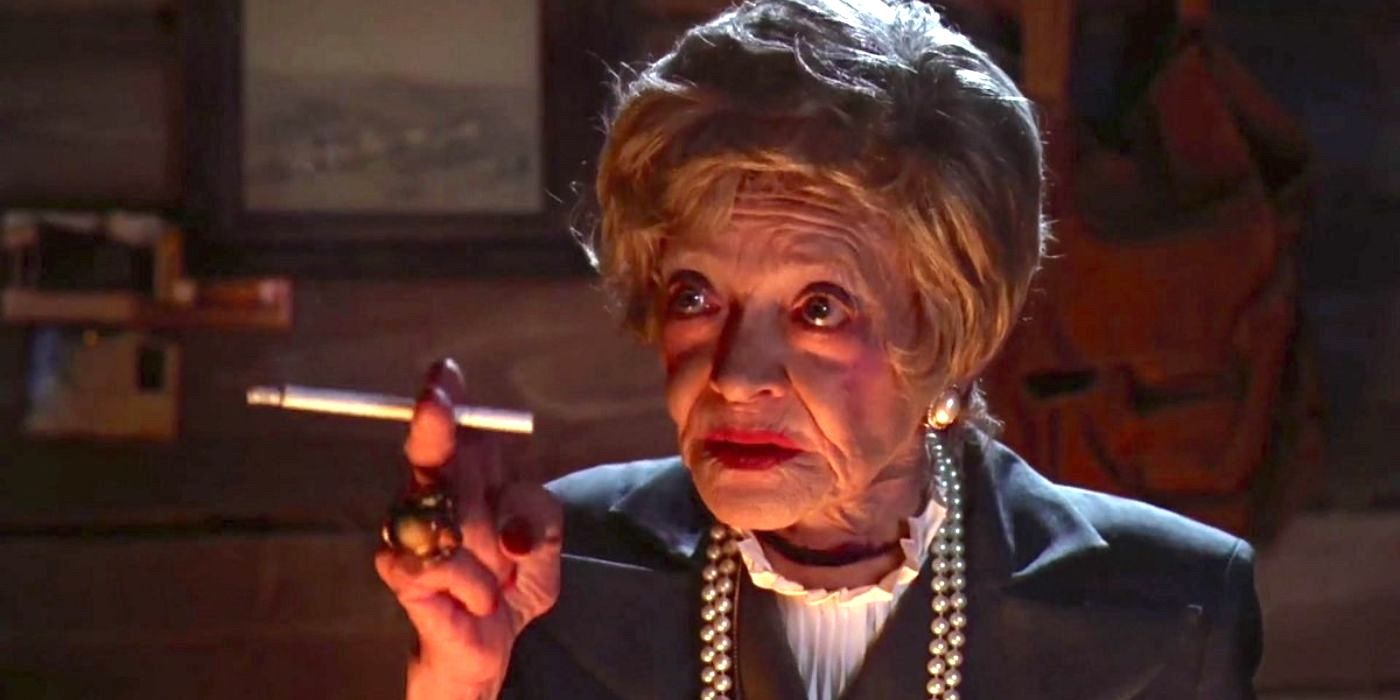 Juno (Sylvia Sidney) is a chain-smoking afterlife caseworker in Beetlejuice (1988).