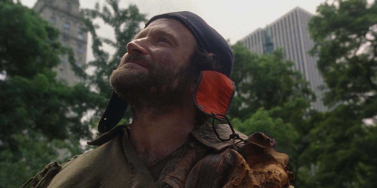 Robin Williams as Parry in Central Park in The Fisher King