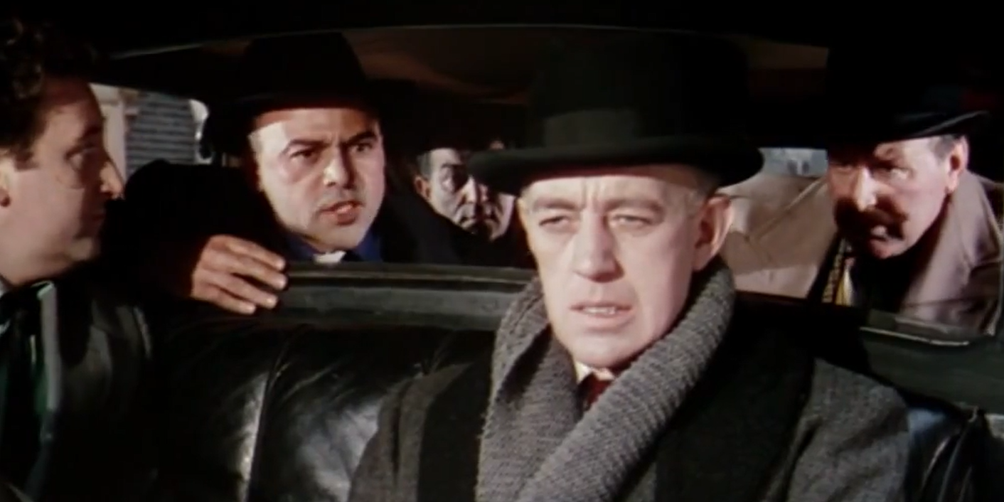 Professor Marcus with fellow cast members in The Ladykillers 1955