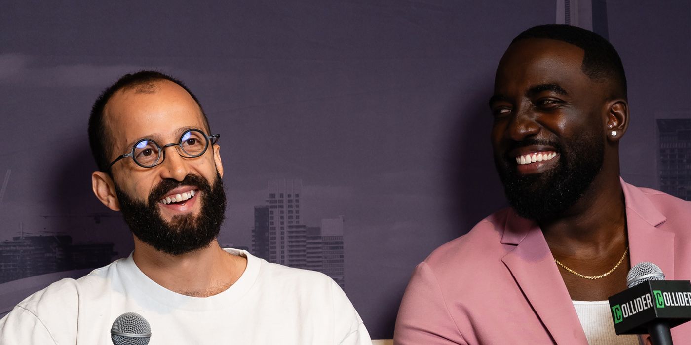 Samir Oliveros and Shamier Anderson sit for an interview at TIFF 2024