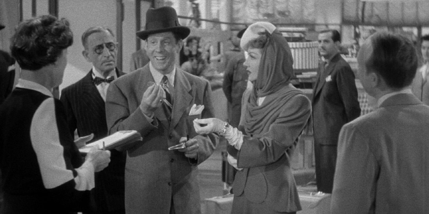 Joel McCrea and Claudette Colbert in running a con in &lsquo;The Palm Beach Story&rsquo;