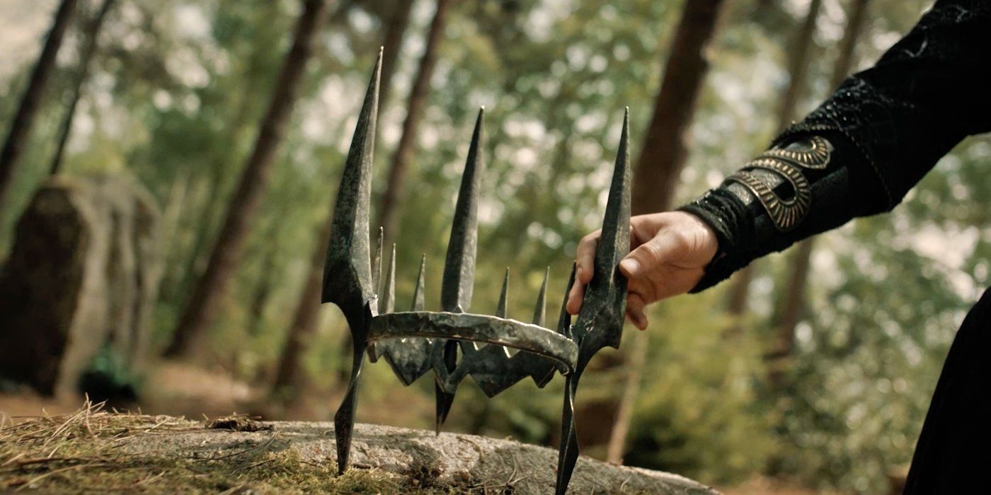 Morgoth's crown in The Rings of Power Season 2