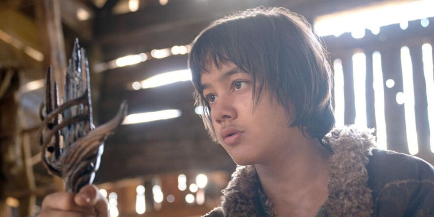 Theo, played by Tyroe Muhafidin, in 'Lord of the Rings: Rings of Power.'