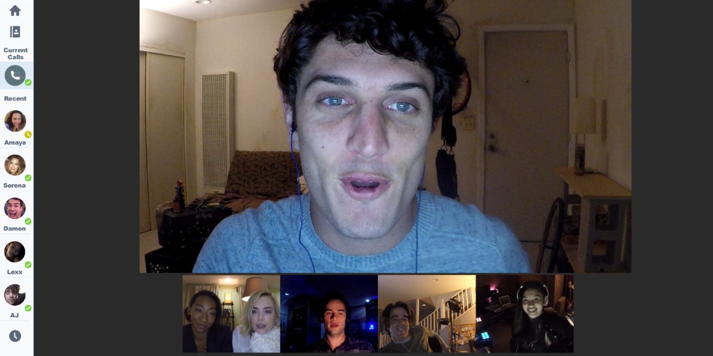 A group of friends on a video call