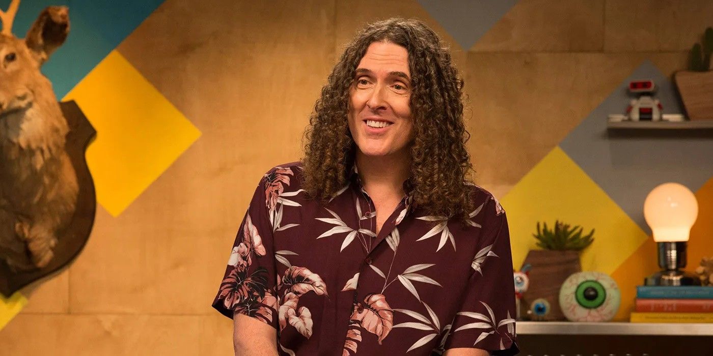 Weird Al Yankovic on the set of Comedy Bang! Bang!