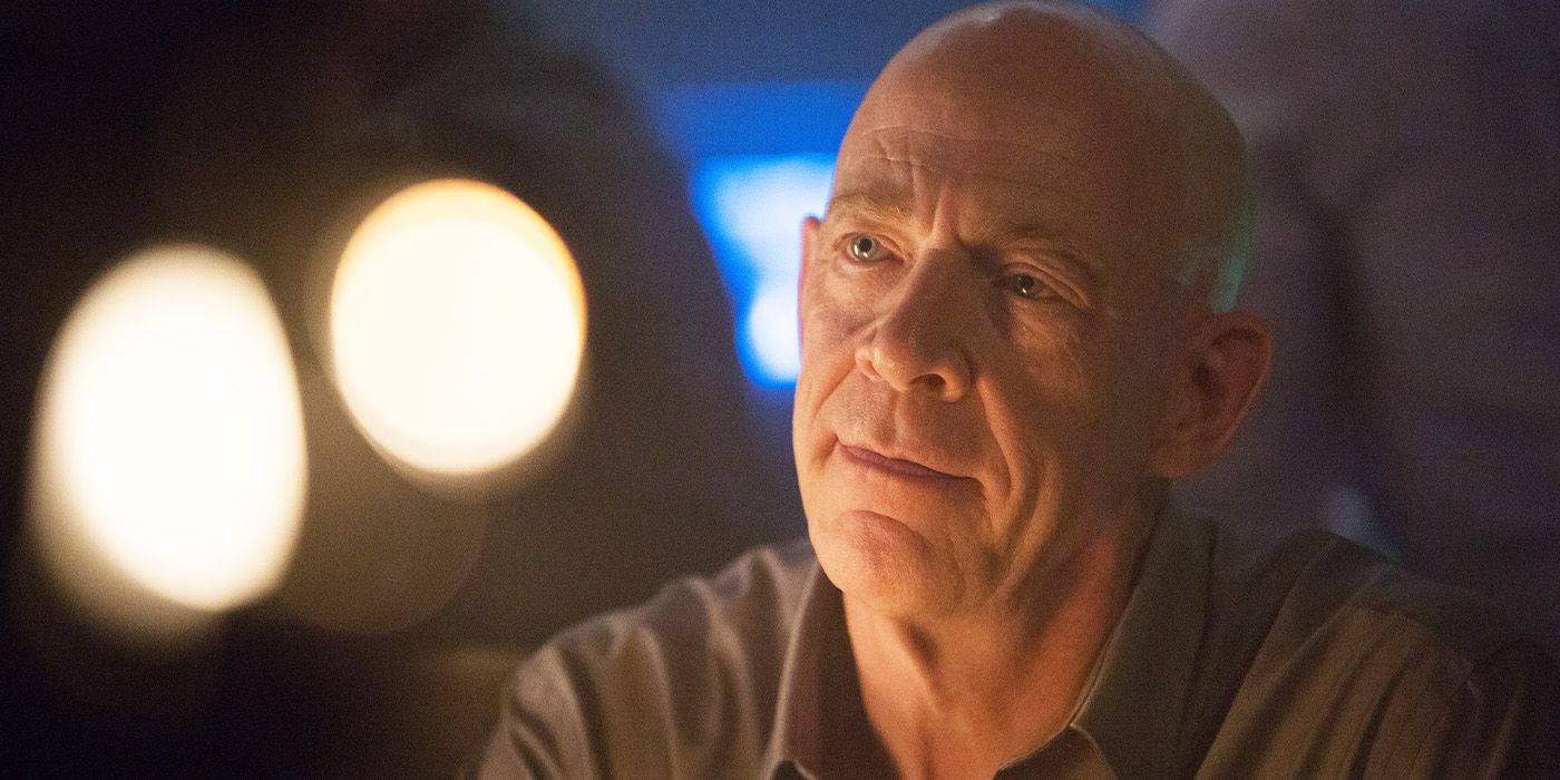 Close-up of J.K. Simmons looking serene in soft lighting