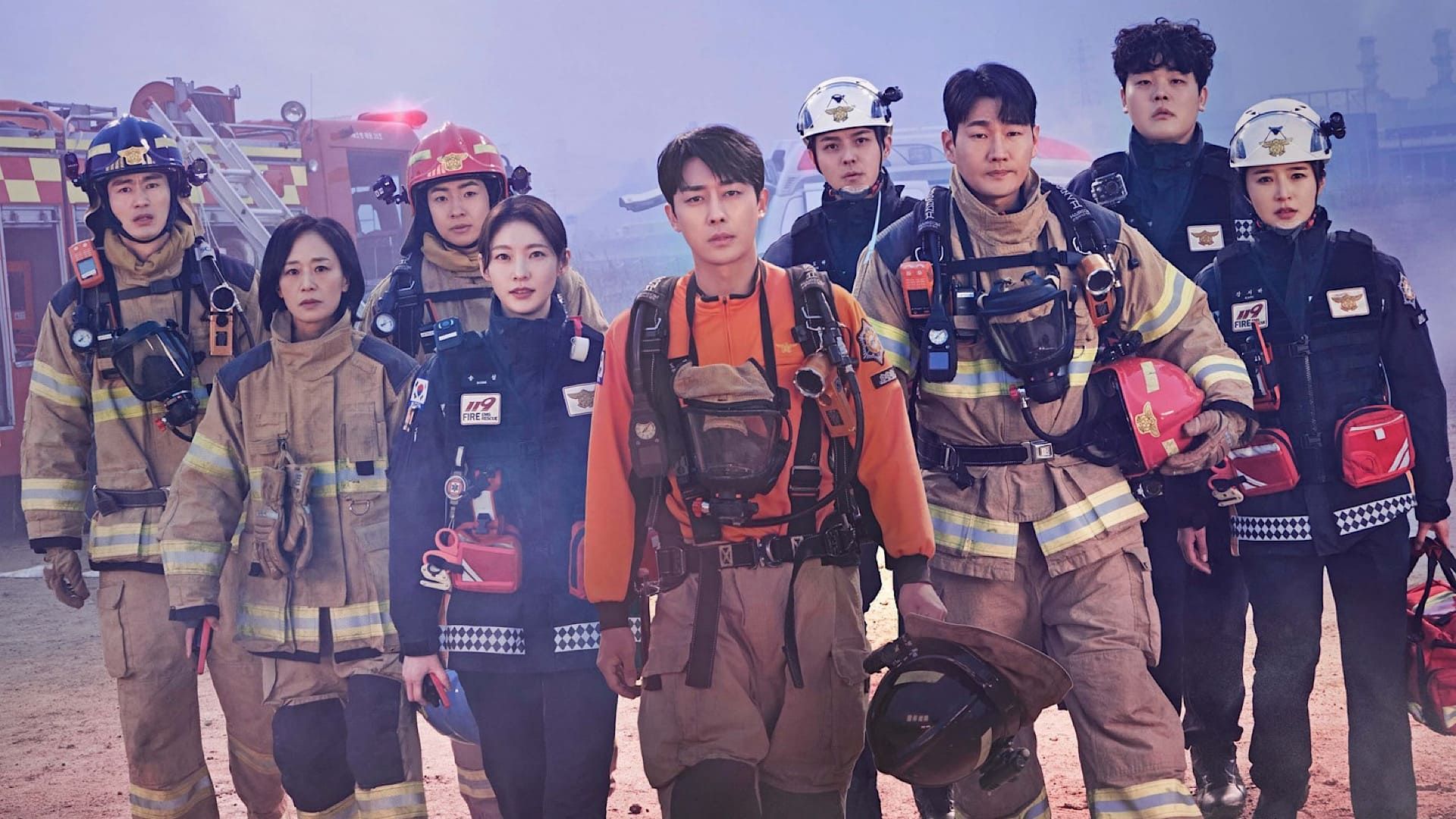 The cast photo of The First Responders 