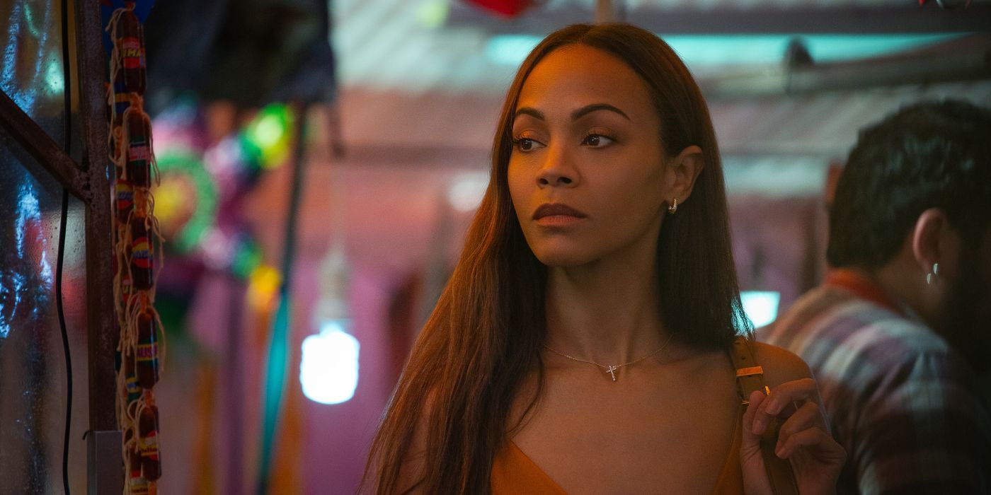 Zoe Saldana as Rita Moro Castro in Emilia Perez.